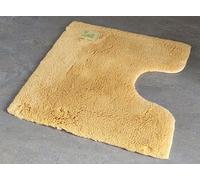 Bambou Sésamo Amarillo Alfombra de Wc Con Corte 55x55 CM 30MM Flor Sin Latex