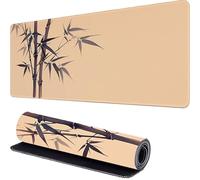 Bambú Alfombrilla Ratón 1500 x 800 x 3mm Plantas Alfombrilla Gaming, Protector Escritorio, Tapete Escritorio Grande, Mousepad Gaming con Base Antideslizante, para PC, Portátil, Oficina y Hogar r-727