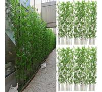 Bambú Árboles Artificiales 2m 1,8m 1,5m 1,2m 1m Alto Árbol De Bambú Artificial 5 10 20 30 40 50 100 Poste, Patio Paisajismo Simulación Plantas Artificiales Árbol, Partición Comercial Valla De Privacid