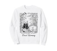 Bambú Bosque Calma Naturaleza Animal Capibara Rojo Panda Perro Sudadera