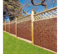 Bambú ecológico para balcón y patio, valla de jardín de fácil montaje, 120 x 600 cm, ideal para privacidad y decoración al aire libre