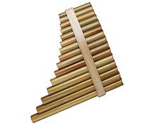 Bambú hecho a mano 15 tubos Pan Flauta G Key Pan Pipes Instrumento de viento de madera Principiantes Flauta de Pan