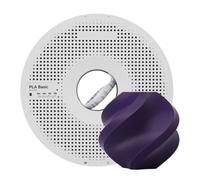 Bambu Lab - Filamento para impresora 3D, PLA Basic 1,75 mm, diámetro preciso +/- 0,03 mm, impresión rápida RFID PLA, material de impresión 3D, filamento con bobinas, 1000 gramos, violeta índigo