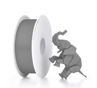 Bambu Lab PLA Basic Filamento Impresora 3D 1,75 mm 1 kg, RFID | Gris con bobina, fácil de imprimir, hasta 300 mm/s, 30 colores