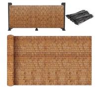 Bambú para uso en exteriores, jardín, balcón, patio, respetuoso con el medio ambiente, valla decorativa para una mayor privacidad y atractivo estético