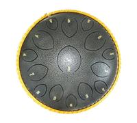 BAMFY 14 Pulgadas 15 Notas Tambor De Lengua De Acero Tambor De Lluvia Instrumento De Percusión Educación Musical Handpan Con Rango Ultra Amplio, Bolsa De Transporte, Baquetas(Blue A)