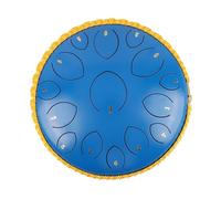 BAMFY 14 Pulgadas 15 Notas Tambor De Lengua De Acero Tambor De Lluvia Instrumento De Percusión Educación Musical Handpan Con Rango Ultra Amplio, Bolsa De Transporte, Baquetas(Azul)