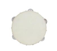 BAMFY 8 Pulgadas Pandereta for Adultos Mano Percusión Unica Cascabeles de Metal Tambores de Mano Musical Educativo Instrumento