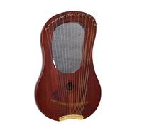 BAMFY Arpa De Lira 10,15 Cuerdas Clásica Lyre Harp Portátil Madera Maciza Instrumento Musical Para Principiantes Con Funda De Transporte Llave De Afinación Cuerdas De Repuesto(10 chords,Light Original