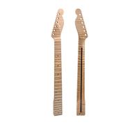BAMFY Mástil De Guitarra Eléctrica 21 Trastes Cabeza De Paleta Diapasón Mástil De Arce Sin Terminar Reemplazo Cuello De Guitarra, Mástil De Bajo De Jazz