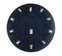 BAMFY Tambor De Lengua De Acero 11 Nota 8 Pulgadas Tongue Drum, Handpan Instrumento De Percusión Con Libro De Música, Pegatinas, Mazos De Tambor, Bolsa Para Curación Mental(Navy blue)