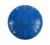 BAMFY Tambor De Lengua De Acero 11 Nota 8 Pulgadas Tongue Drum, Handpan Instrumento De Percusión Con Libro De Música, Pegatinas, Mazos De Tambor, Bolsa Para Curación Mental(Azul)
