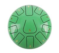 BAMFY Tambor De Lengua De Acero 11 Nota 8 Pulgadas Tongue Drum, Handpan Instrumento De Percusión Con Libro De Música, Pegatinas, Mazos De Tambor, Bolsa Para Curación Mental(Bean green)