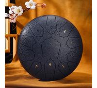 BAMFY Tambor De Lengua De Acero 11 Notas 10 Pulgadas Instrumentos De Percusión Equipo Para Meditación Concierto Fiesta Regalos Handpan Educación Musical(A)