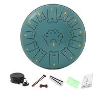 BAMFY Tambor De Lengua De Acero 13 Pulgadas 13 Nota Handpan Con Bolsa, Libro De Música, Pegatina Y Paño De Limpieza Tongue Drum Para Meditación O Yoga(A)