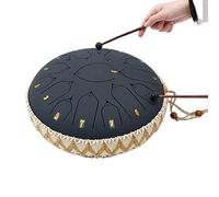 BAMFY Tambor De Lengua De Acero 13 Pulgadas 15 Notas Profesional Handpan Para Principiante Adulto Niños Con Libro De Música, Mazos De Tambor Y Bolsa De Transporte(K)