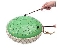 BAMFY Tambor De Lengua De Acero 13 Pulgadas 15 Notas Profesional Handpan Para Principiante Adulto Niños Con Libro De Música, Mazos De Tambor Y Bolsa De Transporte(A)