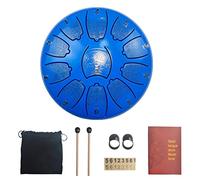 BAMFY Tambor De Lengua De Acero 6 Notas 11 Pulgadas Musical Percusión Instrumentos Handpan Para Adultos, Niños Principiante Meditación Concierto Yoga Tongue Drum(A)