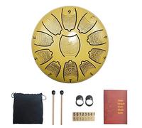 BAMFY Tambor De Lengua De Acero 6 Notas 11 Pulgadas Musical Percusión Instrumentos Handpan Para Adultos, Niños Principiante Meditación Concierto Yoga Tongue Drum(B)