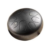 BAMFY Tambor De Lengua De Acero 8 Nota 6 Pulgadas Handpan Tambor De Lluvia Para Exterior Con Bolsa Palos Libro De Música, Mazos, Sanación Con Sonido Instrumentos(B)