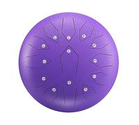 BAMFY Tambor De Lengua De Acero Para Adultos Handpan Con Bolsa De Transporte, Libro De Música, Mazos Y Pegatinas Instrumento De Percusión Para Entretenimiento, Meditación(Purple,12 INCH 13 NOTE_SQUARE