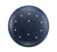 BAMFY Tambor De Lengua De Acero Para Adultos Handpan Con Bolsa De Transporte, Libro De Música, Mazos Y Pegatinas Instrumento De Percusión Para Entretenimiento, Meditación(Black,12 INCH 13 NOTE_LEAF TY