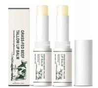 Bamideo Beef Tallow Lip Balm, Moisturizing Tallow Lip Balm, Natural Beef Tallow Stick, Hydrating Moisturizer Lip Care, Improve Lip Lines (2pcs)