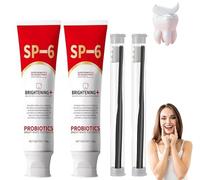 Bamideo Probiotics Bright White Toothpaste | Ultra Whitening | Super Probiotic 6 Toothpaste | Deep Cleaning CareToothpaste | Deep Cleaning Care(one size, 2pcs)