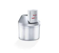 bamix Accesorio SliceSy para todas las batidoras de mano bamix desde 180 vatios, Incluye 5 discos, Robot de cocina multifunción para cortar, moler y picar, Gris luminoso