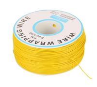 Bamjour 1 Rollo de Cable de Envoltura de Alambre 30 AWG Alambre de Cobre Estañado - Diámetro de Núcleo de 0,25 Mm - de Envoltura de Aislamiento Flexible para Pruebas Electrónicas, Soldadura y Uso de