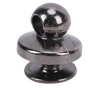 Bamjour 100 Juegos de Tornillos de Cabeza Redonda con Remaches de Cuero, Tornillos Chicago para Manualidades en Cuero, Bricolaje con Cabeza Redonda de 10 Mm, de 6 Mm, Aleación