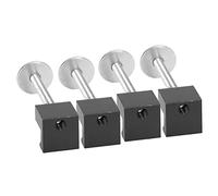 Bamjour 4 Unids/set Caja de Herramientas para Camioneta, Amarres de Montaje, Abrazaderas de Gancho en J, Aluminio Resistente, sin Perforación, Ajuste Universal para Camionetas y Sistemas