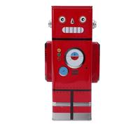 Bamjour Alcancía de Robot Retro con Diseño de Cara Amigable y Construcción de Hojalata Resistente para Enseñar a los Niños la Responsabilidad Financiera