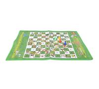 Bamjour Alfombra de Juego de Serpientes y Escaleras para Niños, 60x45 Cm, Alfombra de Terciopelo Ecológica Lavable y Plegable, Adecuada para 2-4 Personas para Entretenimiento Interactivo, un Juguete