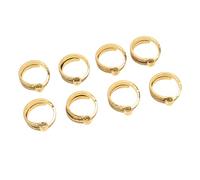 Bamjour Anillo de Ganchillo, 8 UNIDS Tejer Lazo de Ganchillo Aleación Hilo Ajustable Guía Dorada Soporte para Dedos Herramientas de Diseño Abierto Anillos de para