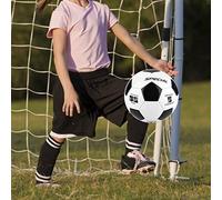 Bamjour Balón de Fútbol Talla 5, Balón de Fútbol Talla 5 con Color Blanco y Negro para Entrenamiento de o Actividad Amateur