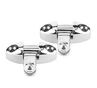 Bamjour Bisagra para Cubierta de Barco, Bisagras Superiores Bimini Giratorias de 180 Grados de Acero Inoxidable con Goma para Barcos, Yates, Remolques