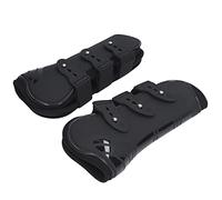 Bamjour Botas De Caballo, Protector De Pata De Caballo Delantero Trasero Botas De Hielo para PU Elástico Transpirable De Pata De Engrosadas De Férula para para Montar Salto Que Absorbe Los Golpes