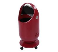Bamjour Bote de Basura Bote de Basura Cesto de con Tapa Cubo Interior Extraíble de 15 L Ruedas Giratorias de 360 Grados Función de Bloqueo para el Hogar Cocina Baño Dor (rojo)
