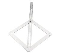 Bamjour Buscador de ángulos de Esquina Herramienta Transportadora de Aleación de Aluminio Ajustable para Mediciones Precisas en Cualquier material: Portátil, Duradera y Versátil