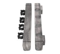 Bamjour Estante para Tacos de Billar Montado en la Pared - Organizador de Tacos de Billar de Madera Maciza - Diseño Moderno Gris Plateado para Salas de Juegos - Ahorro de Espacio y Fácil Instalación