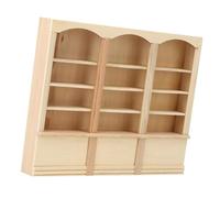 Bamjour Estantería de Casa de Muñecas, Estantería de Casa de Muñecas de Madera con Esta Encantadora Que Combina Funcionalidad y de Apelación Estética en Miniatura en Miniatura por Conveniente (Color