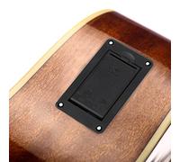 Bamjour Estuche Portapilas de 9 V para Guitarra, bajo y Ukelele - Diseño de Montaje Plano con Cables Preinstalados - Accesorio Esencial para Pastilla