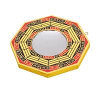 Bamjour Feng Shui Decor, Feng Shui Madera Chino Bagua Espejo Bagua Espejo Chino Tradicional Madera para el Hogar Negocio Suerte (espejo cóncavo de 6 pulgadas)