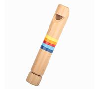 Bamjour Flauta de Madera, Fipple Piccolo Flauta Aprendizaje Ritmo Musical Instrumento Bebé Música Temprana Música Juguetes para Niños Instrumento de Grabadora para Niños para Preescolar