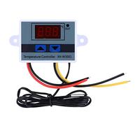 Bamjour Interruptor de Termostato con Controlador de Temperatura Digital DC 12V 120W con Sonda de Sensor para Sistemas de Eclosión, Incubación y Acondicionamiento