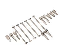 Bamjour Kit de Eje de Transmisión CVD RC, Pieza de Actualización de Metal con Copa de Articulación, Hueso de Perro para Coche 144001 RC