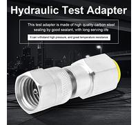 Bamjour Kit de Prueba de Presión Hidráulica 1 Uds G1/4 a M16*2 Adaptador de Acoplamiento de Prueba de Punto de de Presión de Rosca para Hidráulico