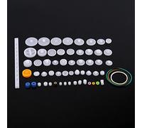 Bamjour Kits de Gusano de Correa de Polea de Engranajes de Plástico, Juego de Engranajes de Motor de 75 Tipos para Robótica, Ingeniería de Modelos y Construcción de Juguetes (Kit de de 60