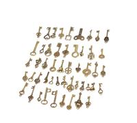 Bamjour Llaves Maestras Vintage, Decoración de Llaves de Bronce Juego de Maestras Vintage Encantos Antiguos DIY Colgantes Hechos a Mano Accesorios de Ropa